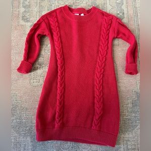 Gap Red sweater dress size small (6)